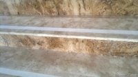 TREPTE MARMURA CREMA CU BIZOT SI BANDA BUCEARDATA, CONTRE MARMURA BROWN LIGHT - TREPTE MARMURA CREMA CU BIZOT SI BANDA BUCEARDATA, CONTRE MARMURA BROWN LIGHT